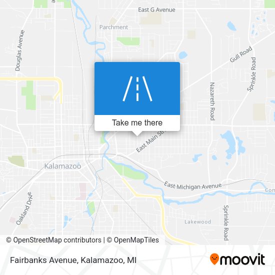 Mapa de Fairbanks Avenue