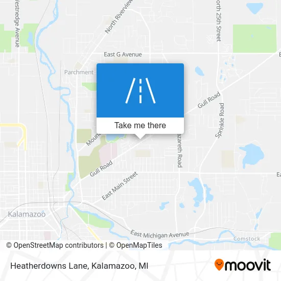 Heatherdowns Lane map