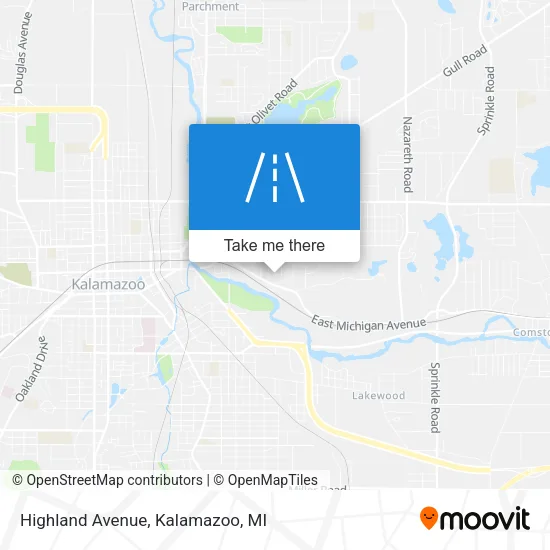 Mapa de Highland Avenue