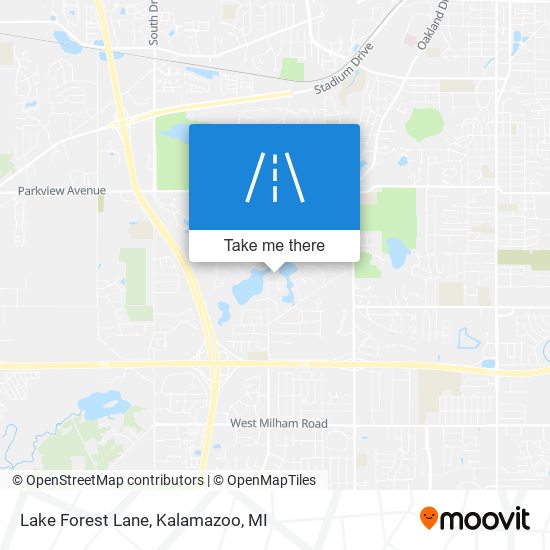 Lake Forest Lane map