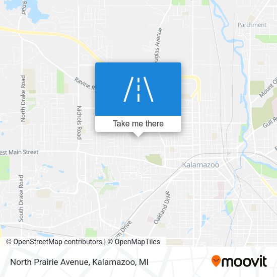 Mapa de North Prairie Avenue