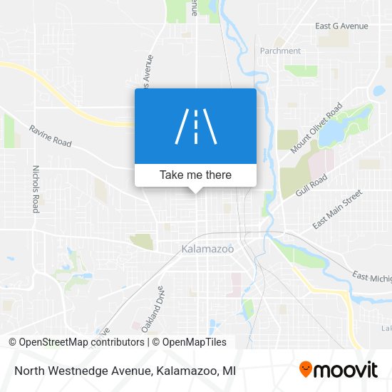 North Westnedge Avenue map