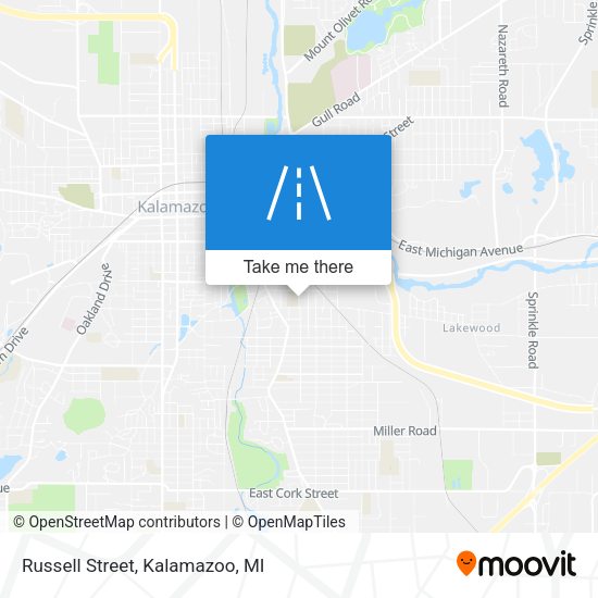 Mapa de Russell Street