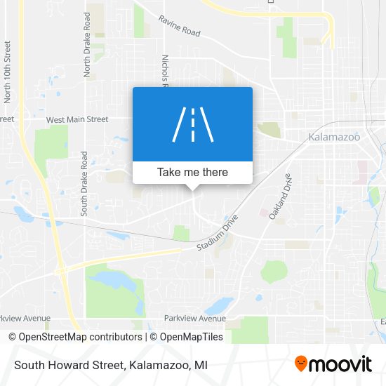 South Howard Street map