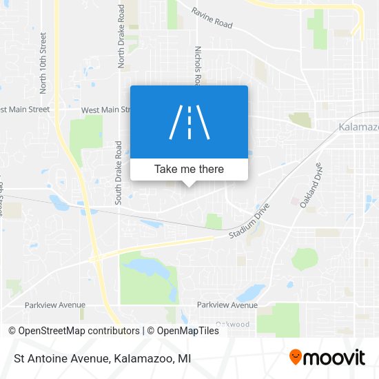 Mapa de St Antoine Avenue
