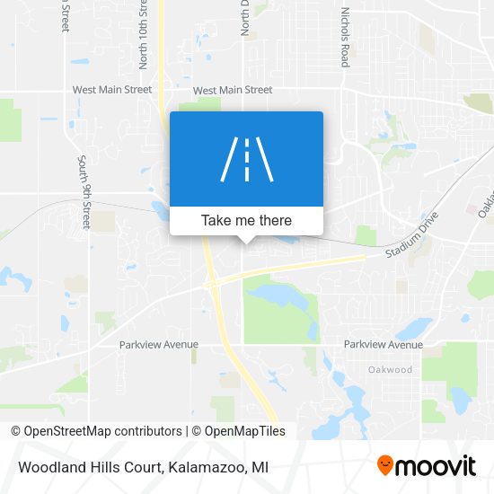 Woodland Hills Court map