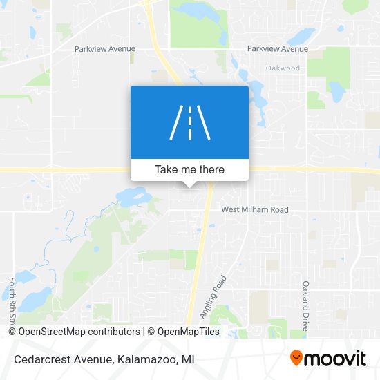 Mapa de Cedarcrest Avenue