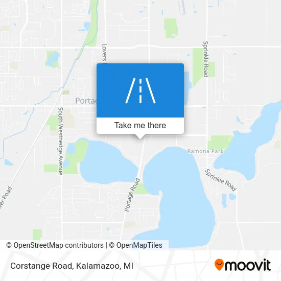 Corstange Road map