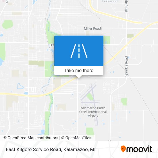 East Kilgore Service Road map