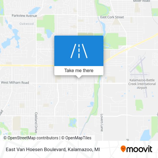 East Van Hoesen Boulevard map