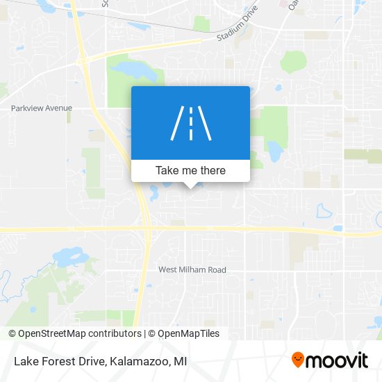 Lake Forest Drive map