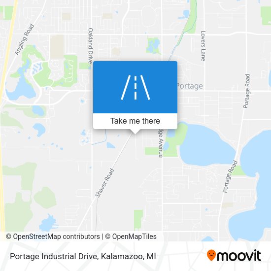 Portage Industrial Drive map