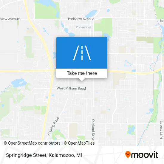 Springridge Street map