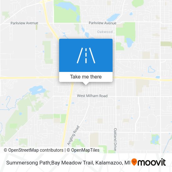 Mapa de Summersong Path;Bay Meadow Trail