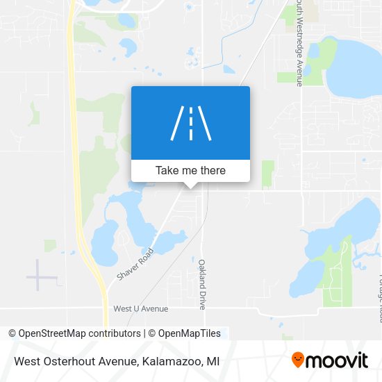 West Osterhout Avenue map