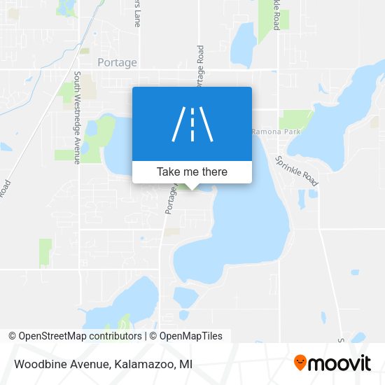 Mapa de Woodbine Avenue