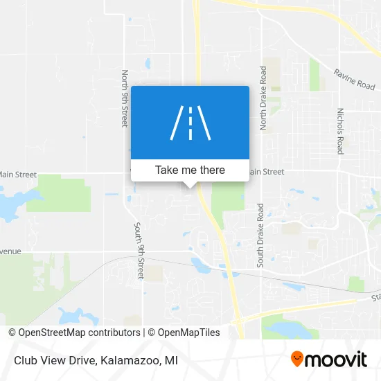 Club View Drive map