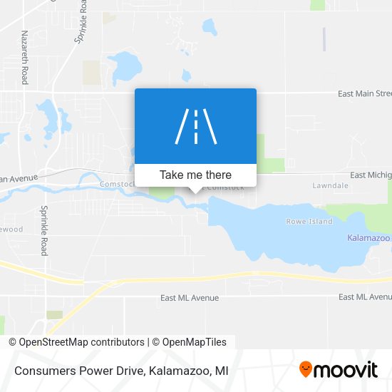 Consumers Power Drive map