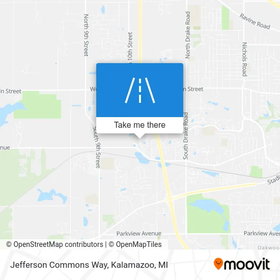 Jefferson Commons Way map