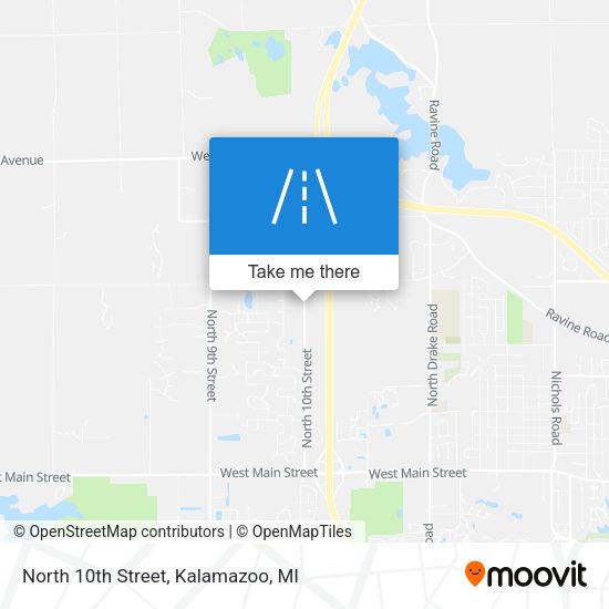 Mapa de North 10th Street