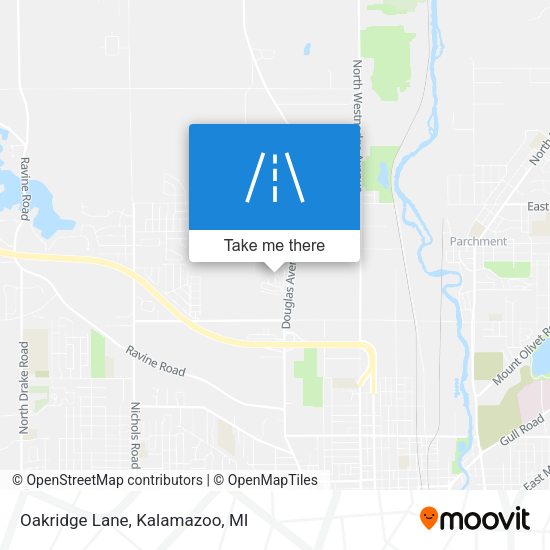 Mapa de Oakridge Lane