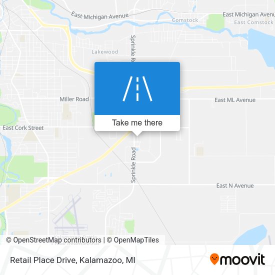 Mapa de Retail Place Drive