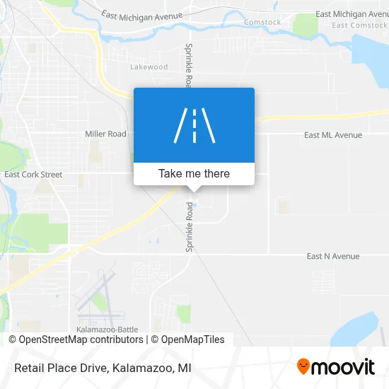 Retail Place Drive map