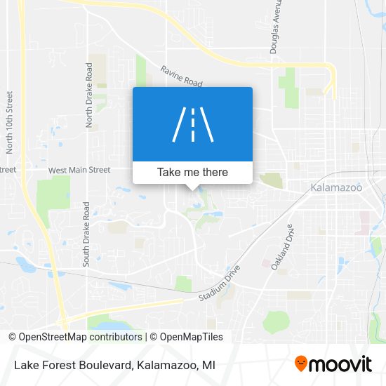 Lake Forest Boulevard map