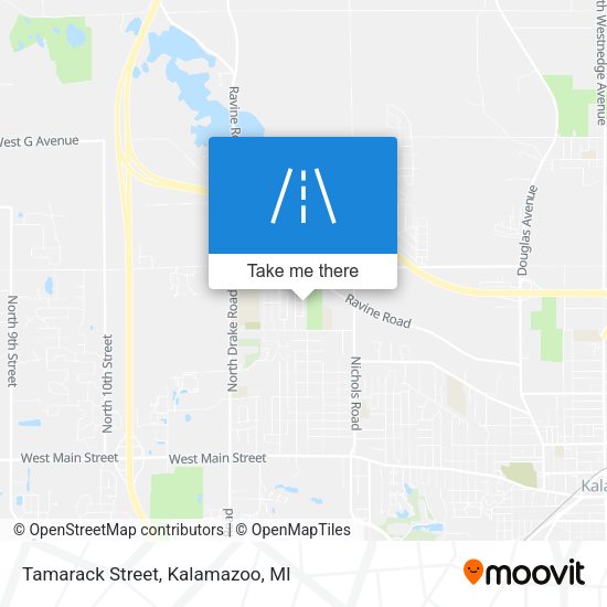 Tamarack Street map