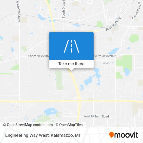 Engineering Way West map