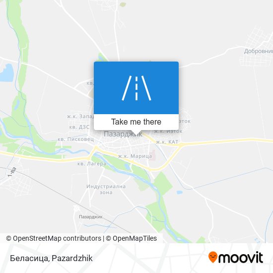 Беласица map