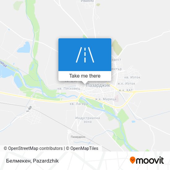 Белмекен map