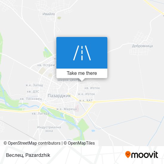 Веслец map