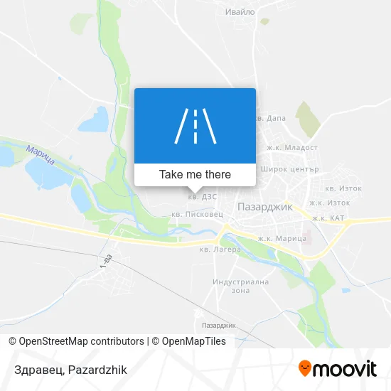 Карта Здравец
