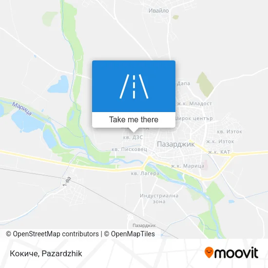 Карта Кокиче