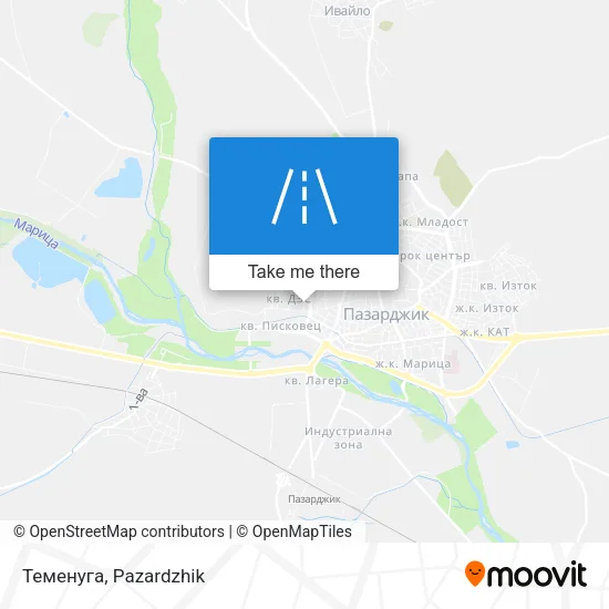 Карта Теменуга