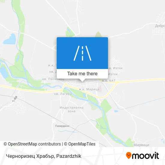 Карта Черноризец Храбър