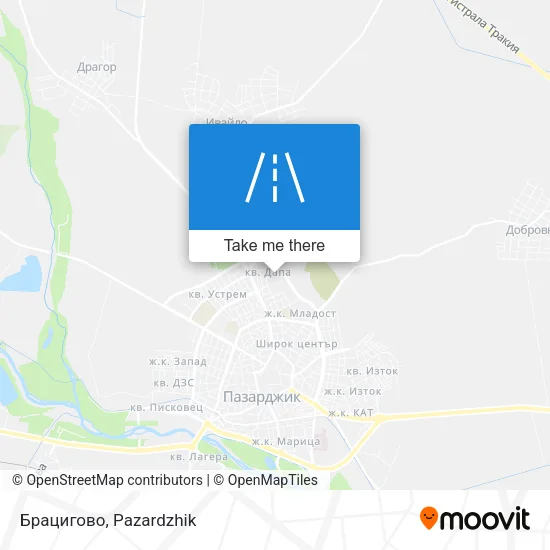 Карта Брацигово