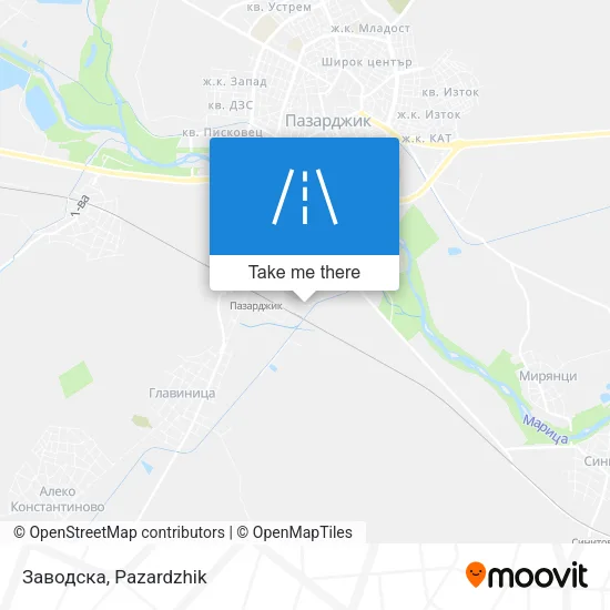 Карта Заводска