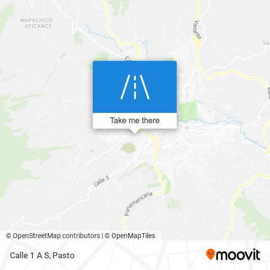 Calle 1 A S map