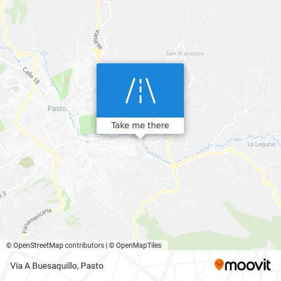 Vía A Buesaquillo map