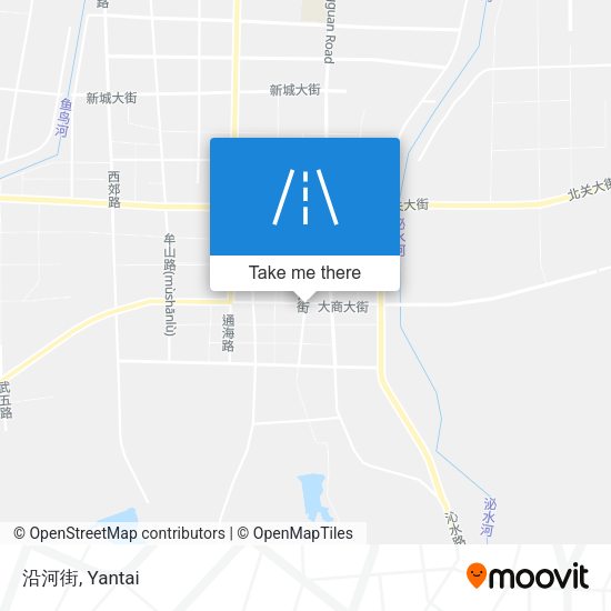 沿河街 map
