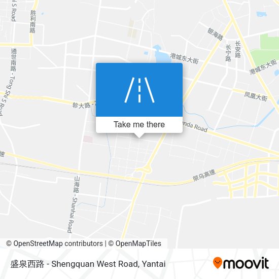 盛泉西路 - Shengquan West Road map