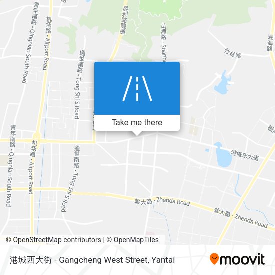 港城西大街 - Gangcheng West Street map