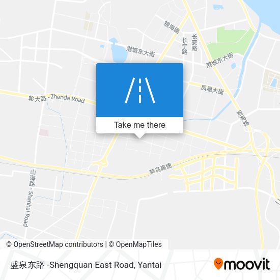 盛泉东路 -Shengquan East Road map