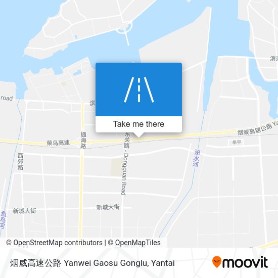 烟威高速公路 Yanwei Gaosu Gonglu map