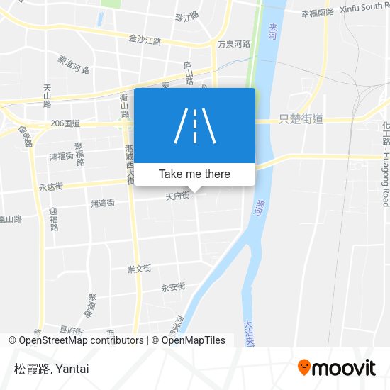 松霞路 map