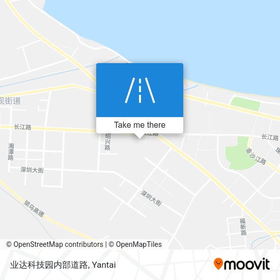 业达科技园内部道路 map