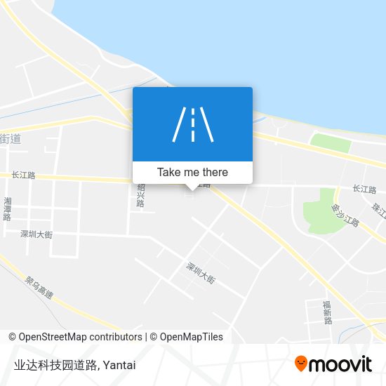 业达科技园道路 map