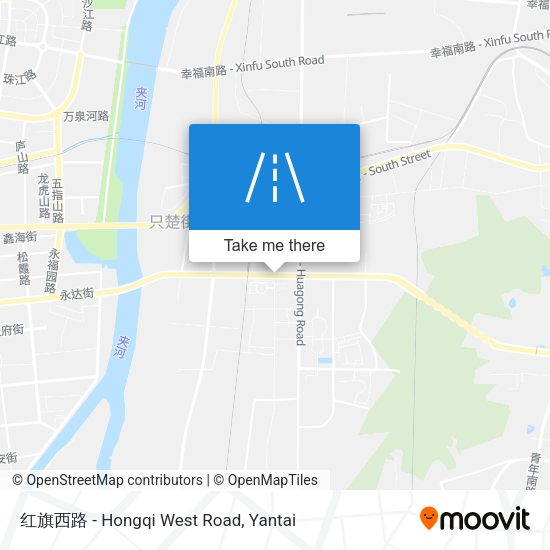红旗西路 - Hongqi West Road map
